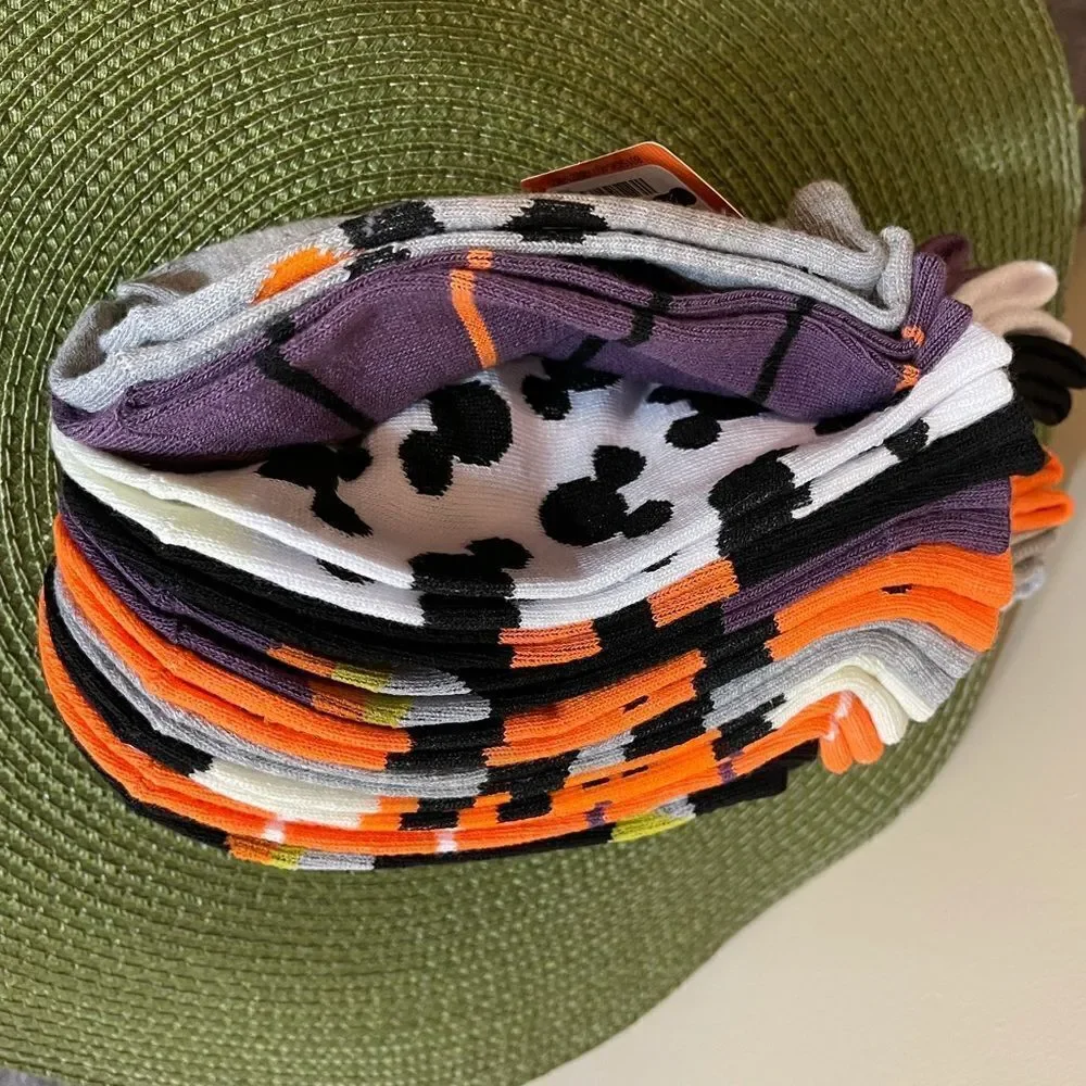 Disney Mickey Mouse Halloween women’s socks set of 10 NWT